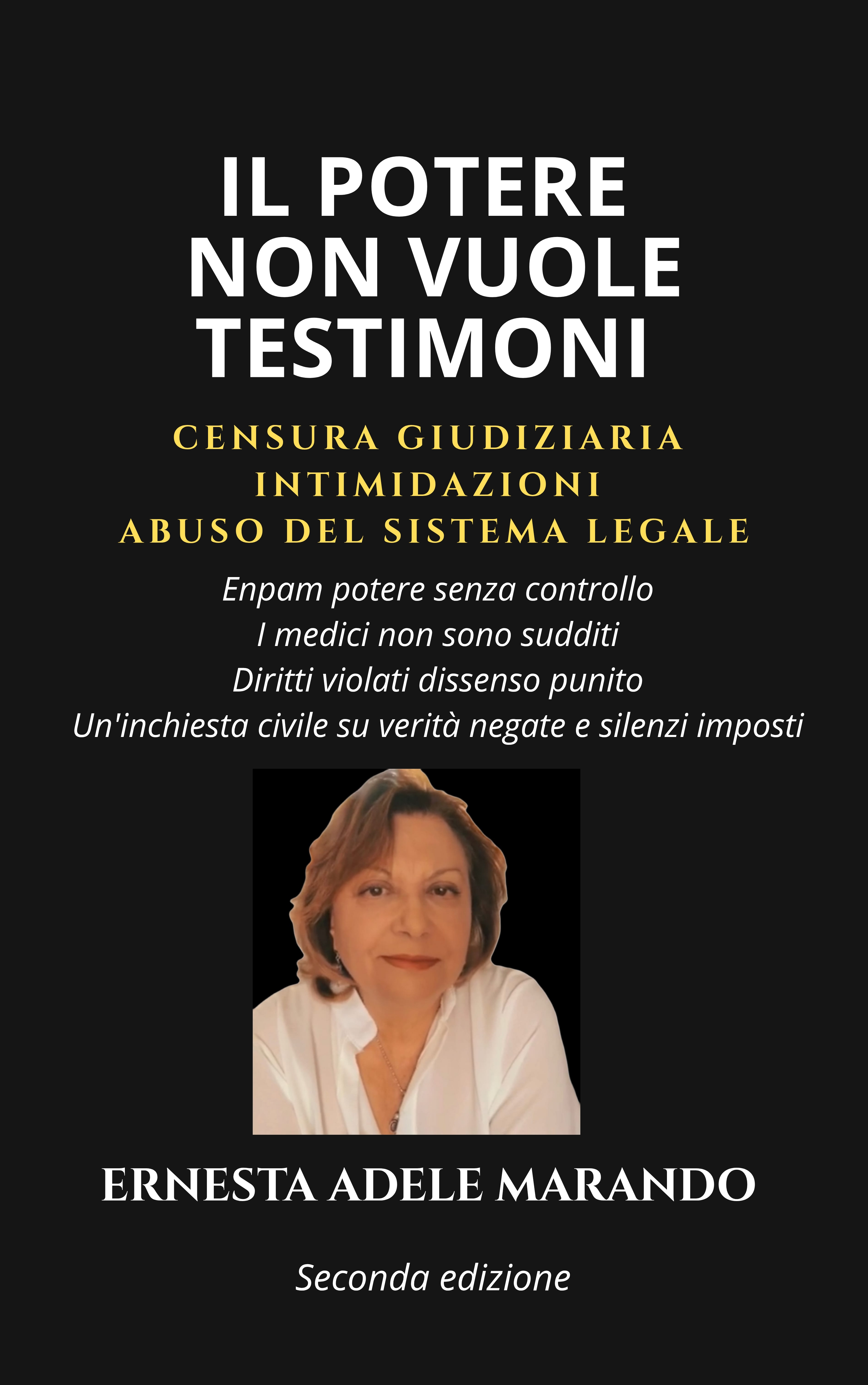 Copertina libro "Il potere non vuole testimoni"
